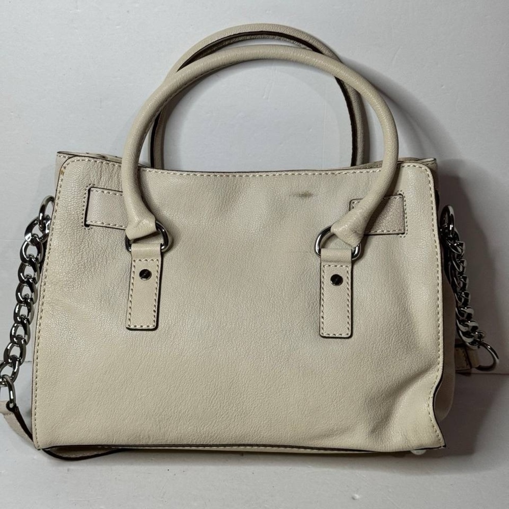 Michael Kors Hamilton Satchel Shoulder Bag Ivory - Picture 7 of 14